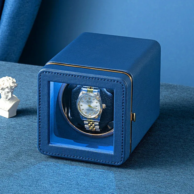 Automatic Watch Boxes Vertical Single Watch Winder Box Automatic Rotator for Mechanical ...