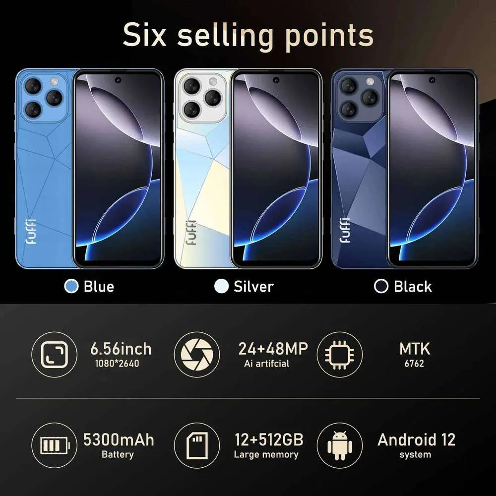 FUFFI A16 Pro Smartphone Cellphones Android 12 6.56... From 134,9 