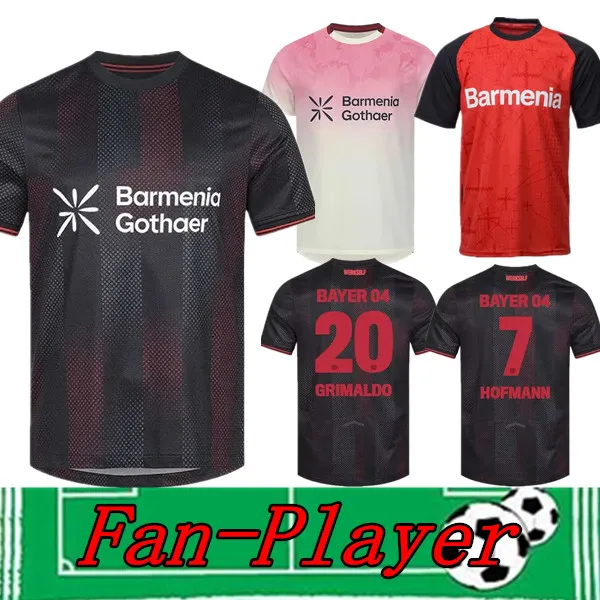 Bayers 2025 2026 Soccer Jerseys Wirtz, Boniface, From Xfh456789