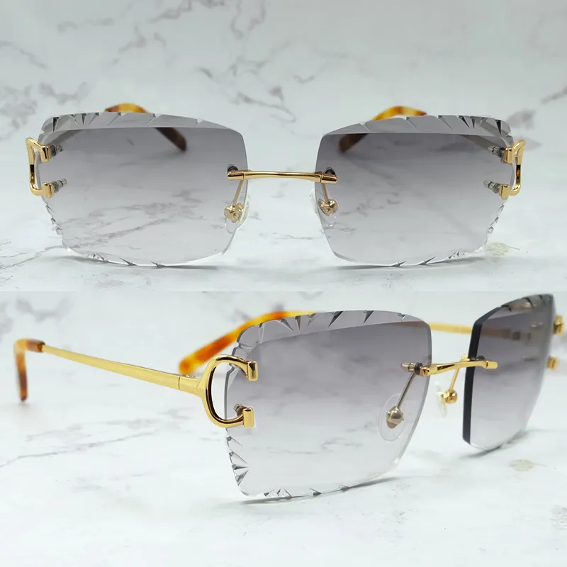 Y2K Designer Sunglasses Retro Diamond Cut Luxury Eyewear For  display picture 3