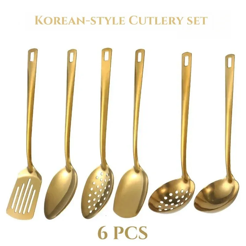 Korean Style Stainless Steel Dinnerware Sets... 