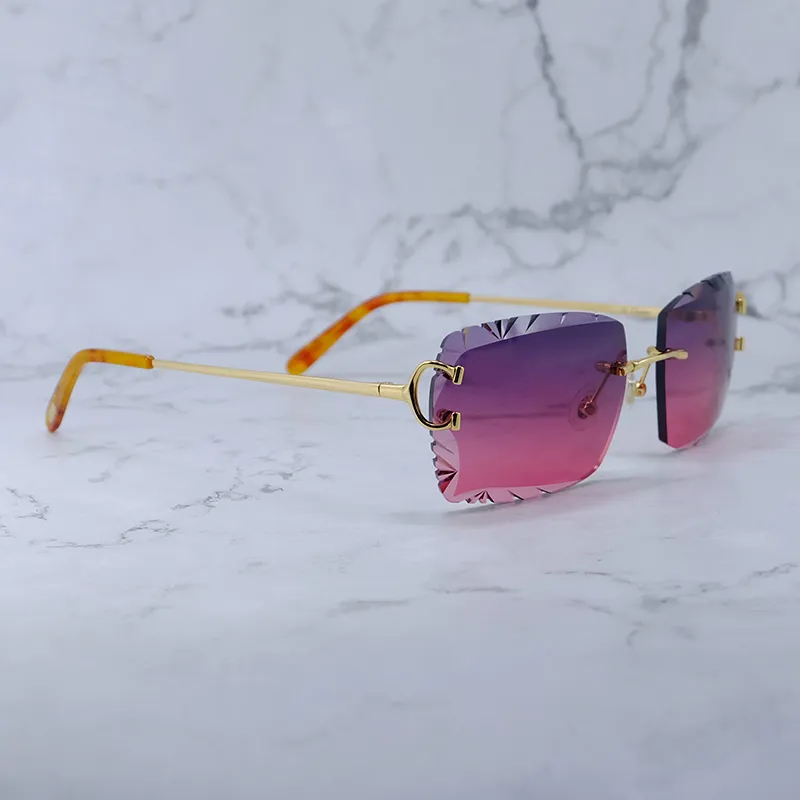 Y2K Sunglasses Men Vintage Style Retro Carter Diamond Cut Luxury