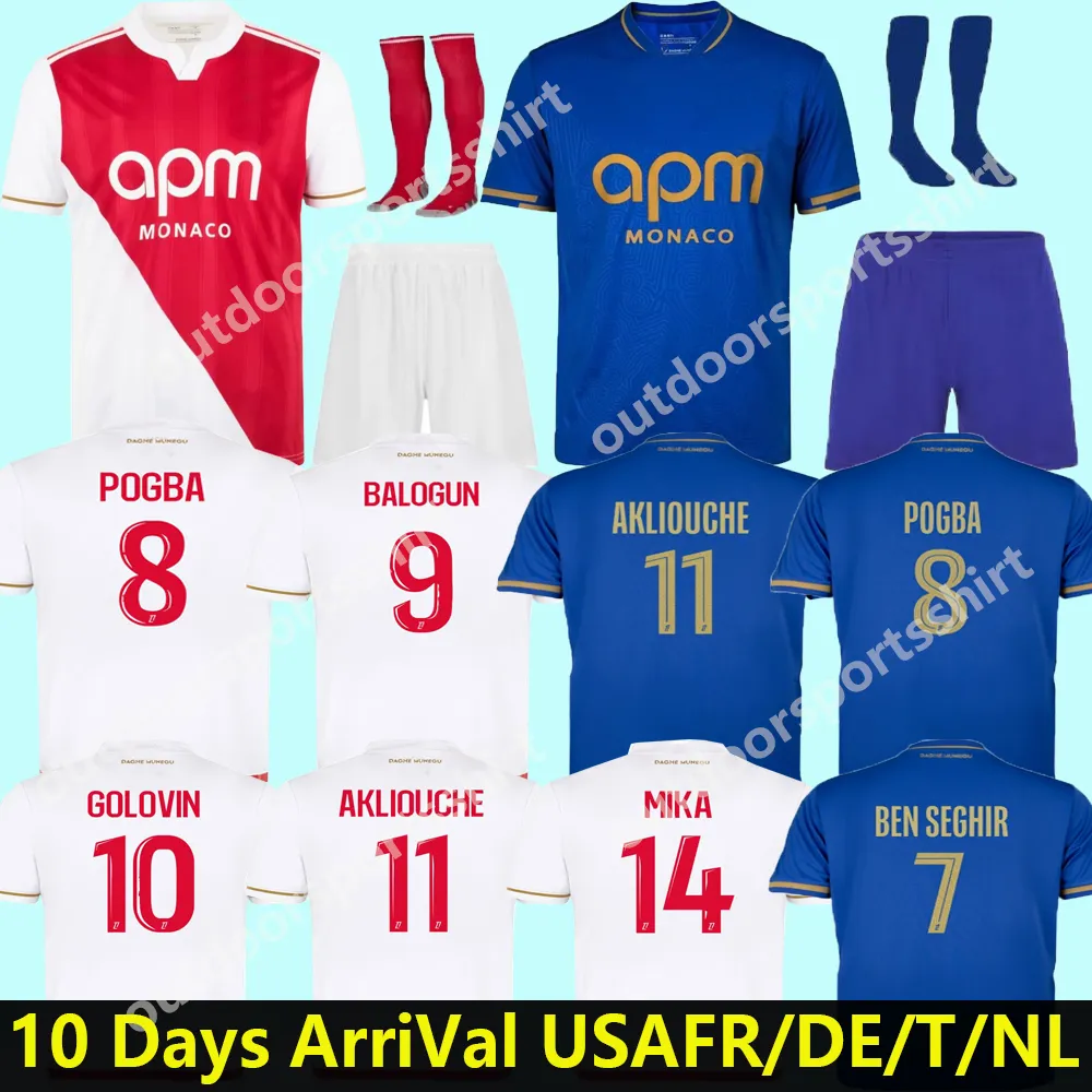 2025 2026 AS Monaco POGBA Soccer Jerseys ANSU FATI MINAMINO
