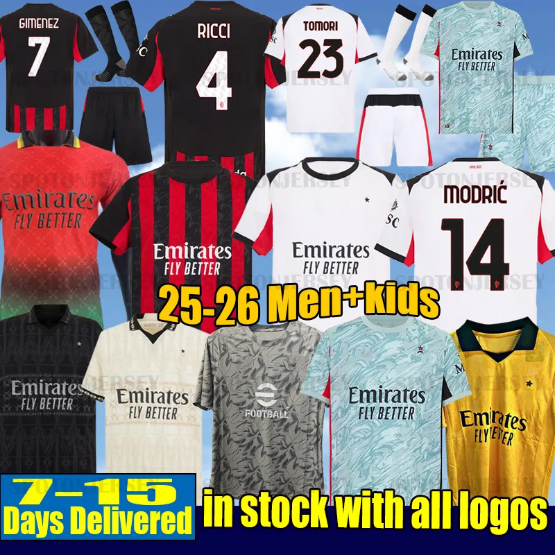 2025 2026 Maglia Milan Ac Soccer Jersey RAFA LEAO THEO GIROUD