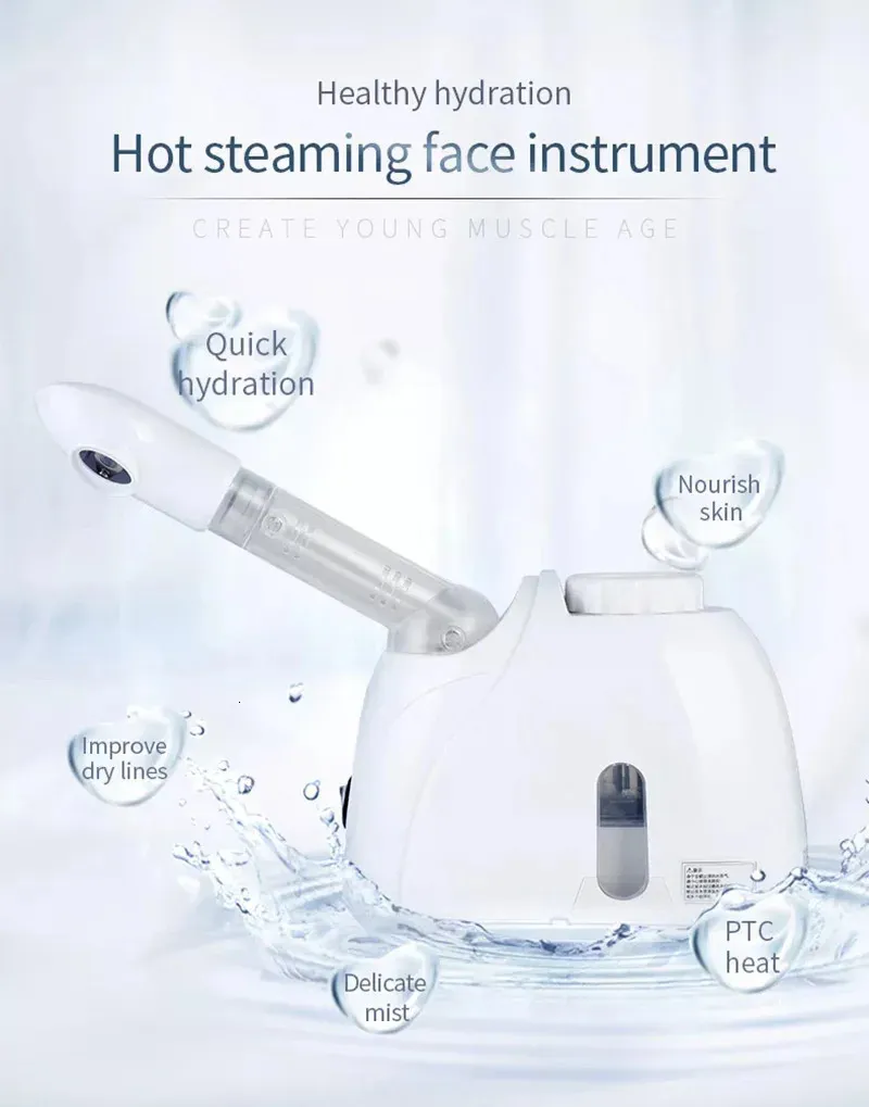 オゾンフェイシャルスチーマー暖かいミスト加湿器フェイスディープ