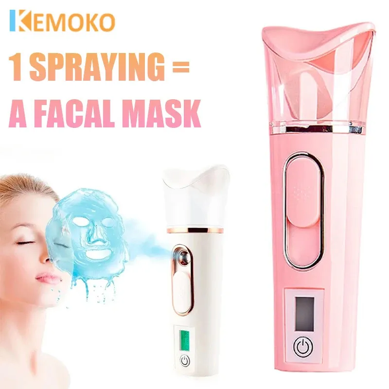 Mini Facial Steamer Portable Mist Sprayer Hydrating Face Humidifier For ...