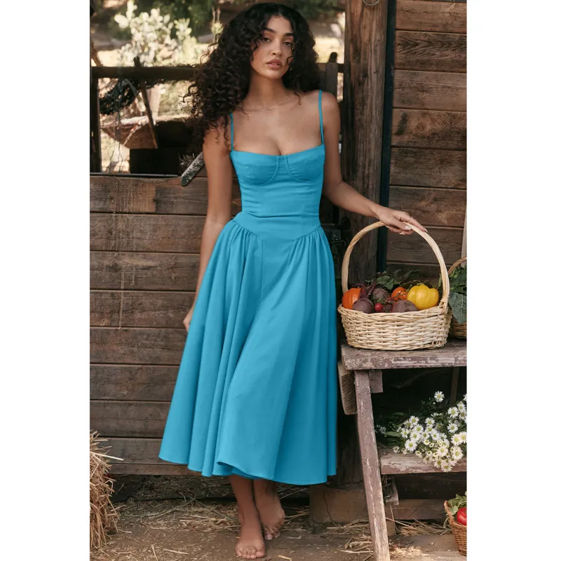 French Dresses For Women Summer Sleeveless Halter... From Bossbaba, $6.77  In Bulk | DHgate.Com