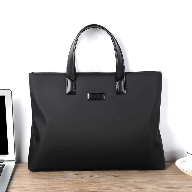 Borsa da uomo per laptop, portatile, semplice e alla moda, per studenti universitari, con taccuino e portadocumenti_voghion.com