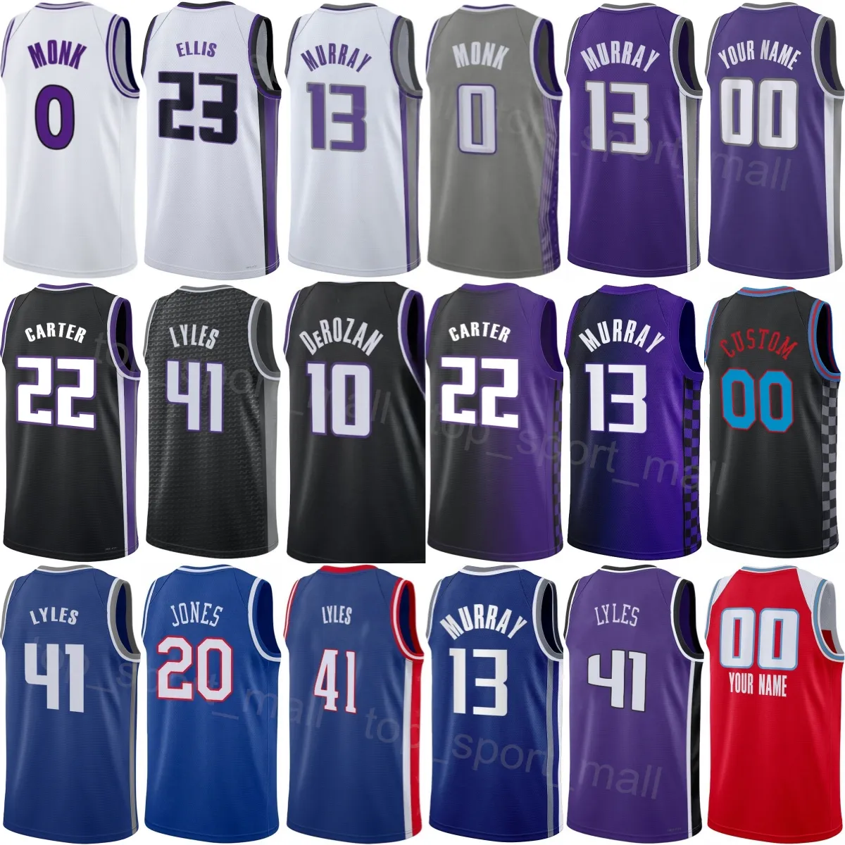 Print Basketball Jerseys Malik Monk 0, Keegan... From Top_sport_mall ...