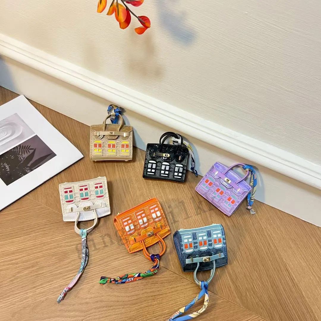 Designer Bag Charms Leather Mini House Keychain... From Gingermilkk, $9 ...