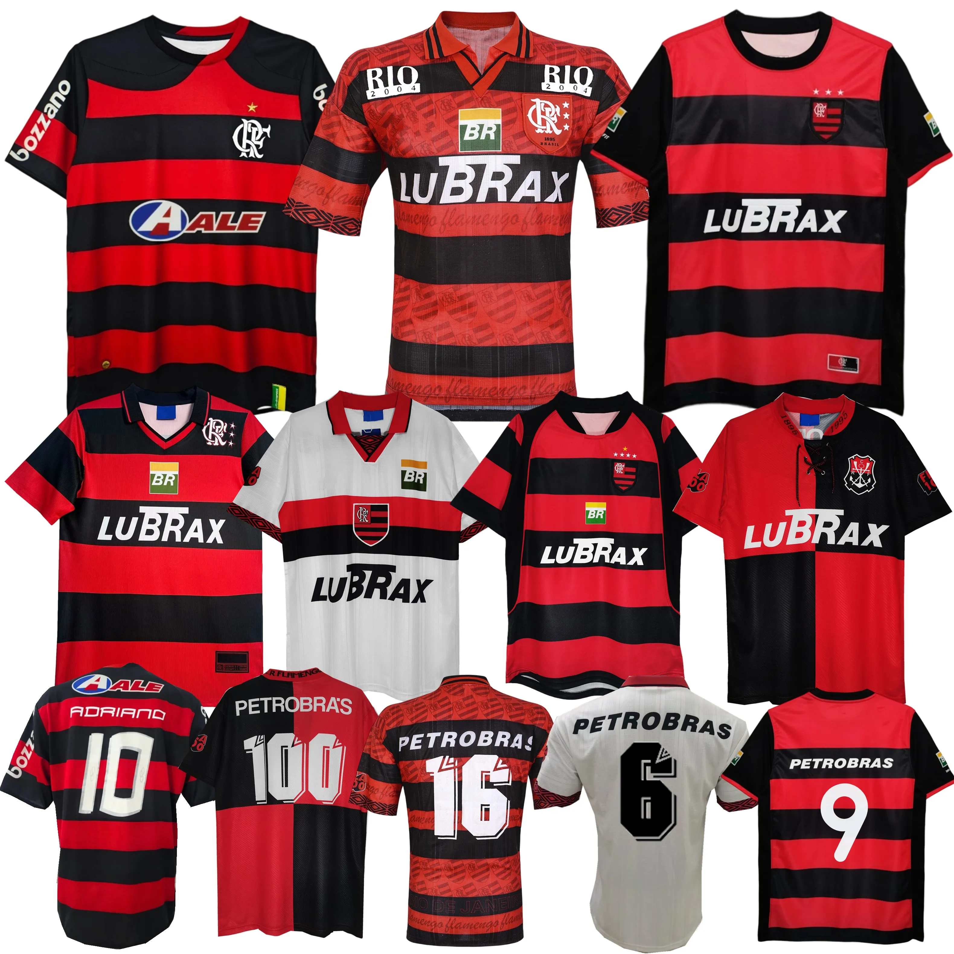 1995 1996 Flamengo Retro Soccer Jerseys 2003 2004 2008 2009 100