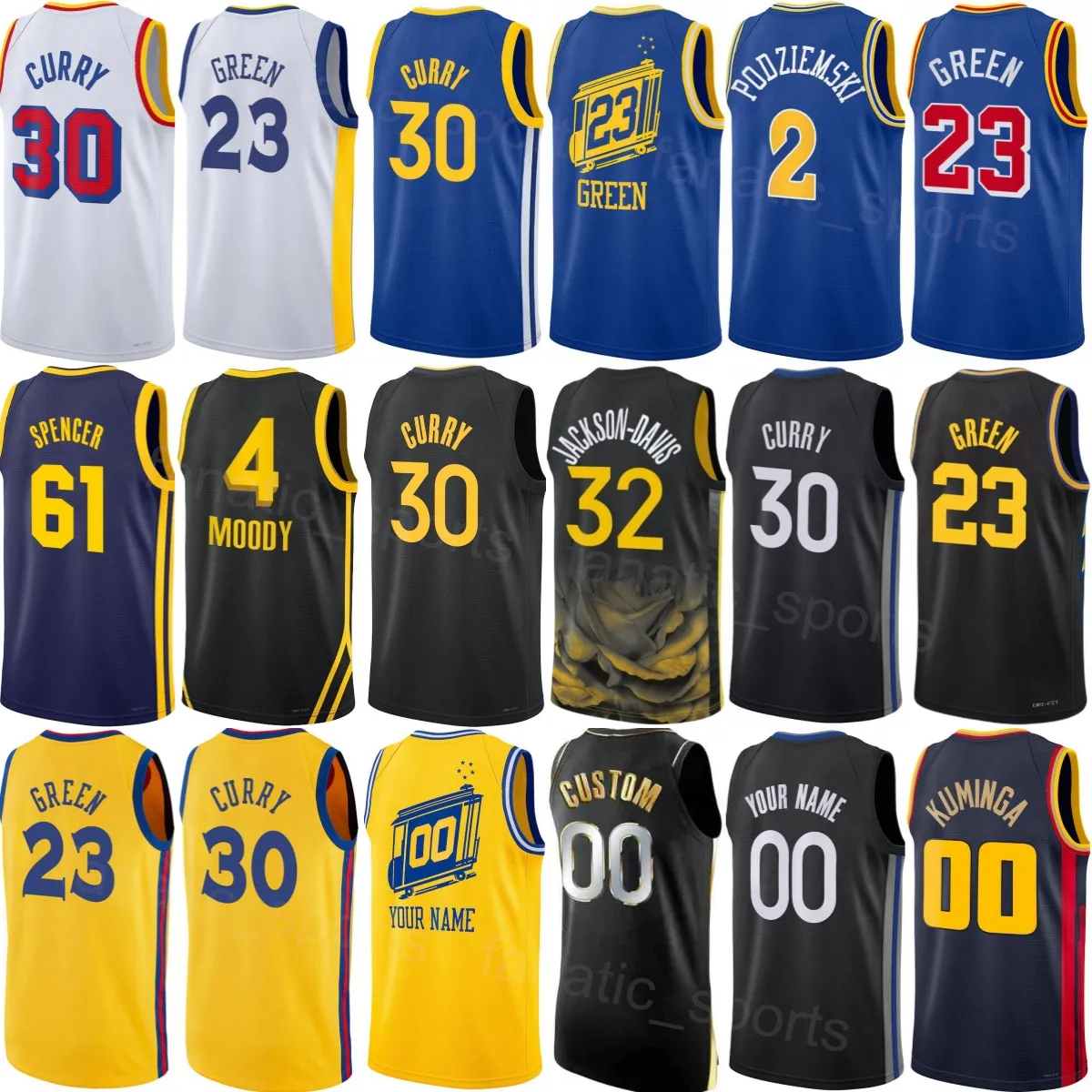 Save Big on Bulk Nba Jersey 2025 Print Men 2025/26 Basketball Moses Moody  Jersey Womans Child Gary Payton II Pat Spencer 61 Trayce Jackson Davis 