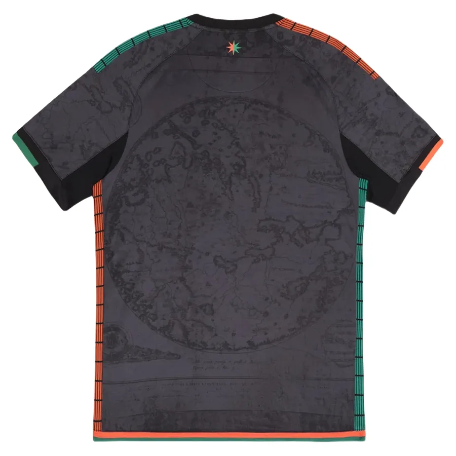 25 26ベネツィアFCサッカージャージホームブラックアウェイホワイト