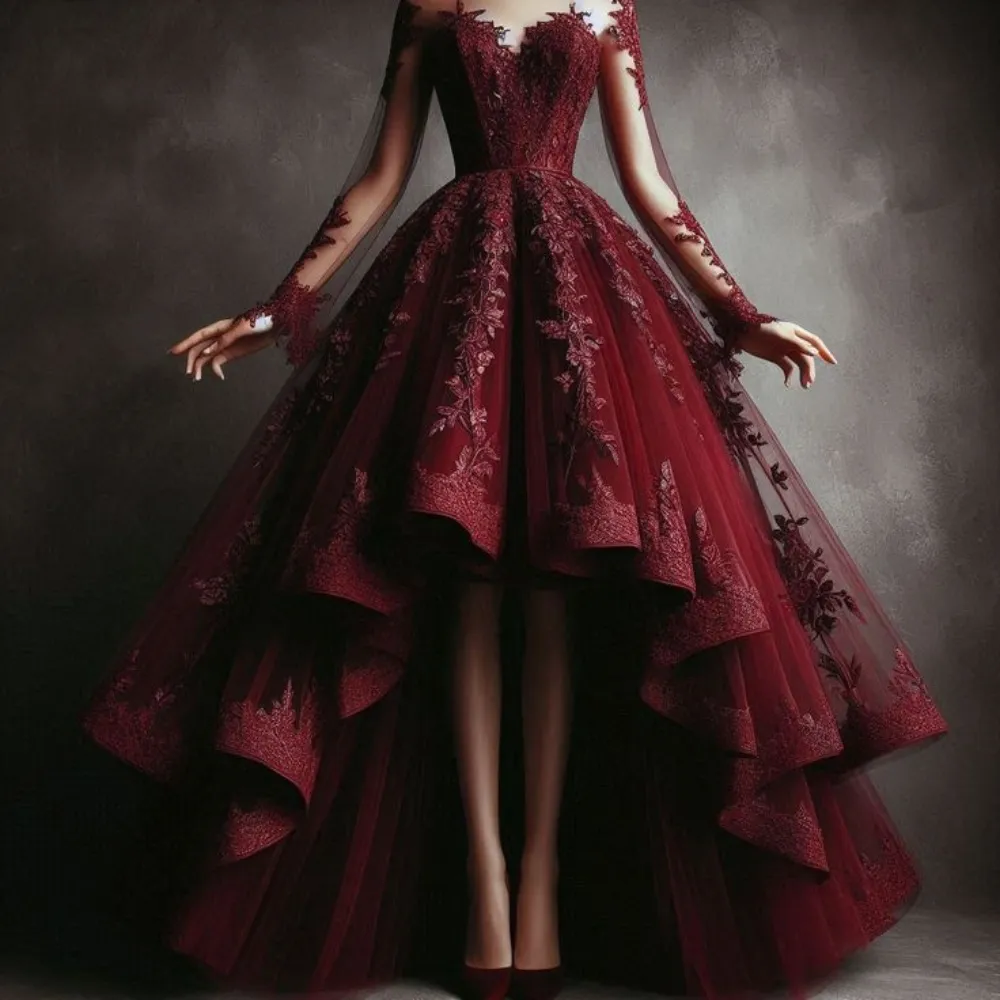 deep burgundy prom dresses Deep V Neck Burgundy Lace Prom Gown, Burgundy Lace Prom Dresses Evenin –  jbydress