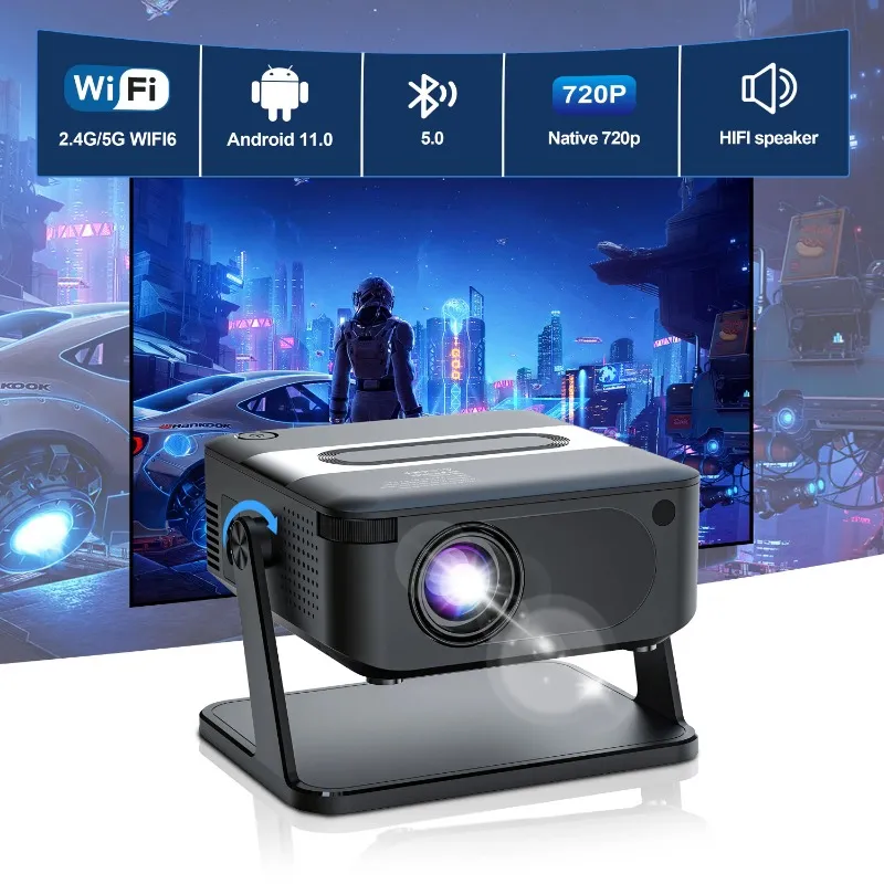 Mini Proyector Para IPhone, Proyector Portátil HD Con Zoom De Pejo Inalámbrico 720p/1080p Proyector Bluetooth WiFi Compatible Con De 120,41 € | DHgate