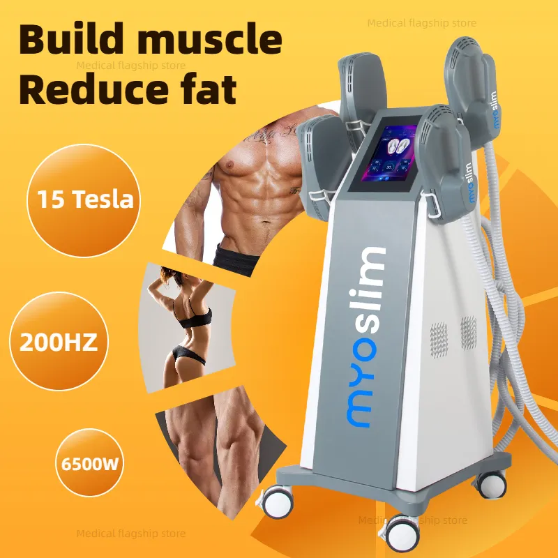 EMS 6500W Body Slimming Machine with 4/5 Handles for Muscle Stimulation ...