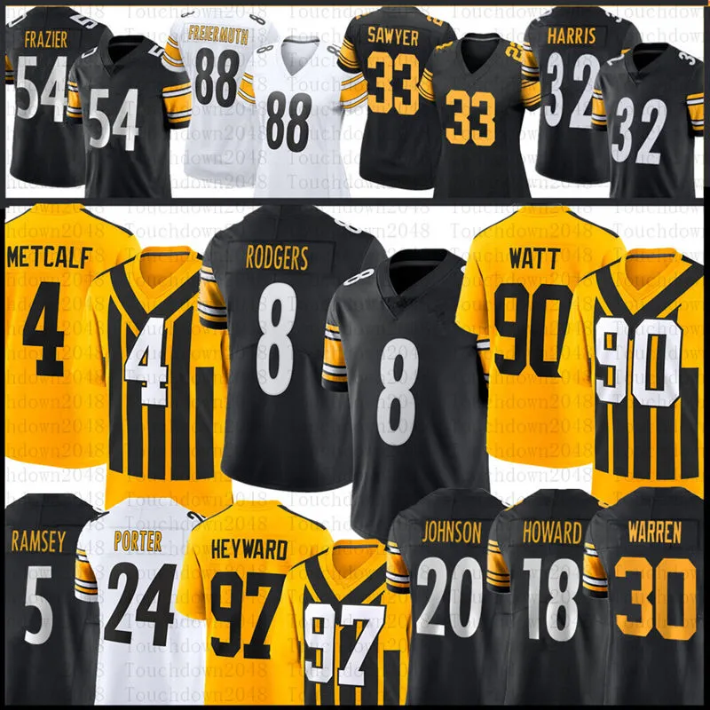 Kaleb Johnson TJ Watt DK Metcalf Football Jersey Aaron Rodgers