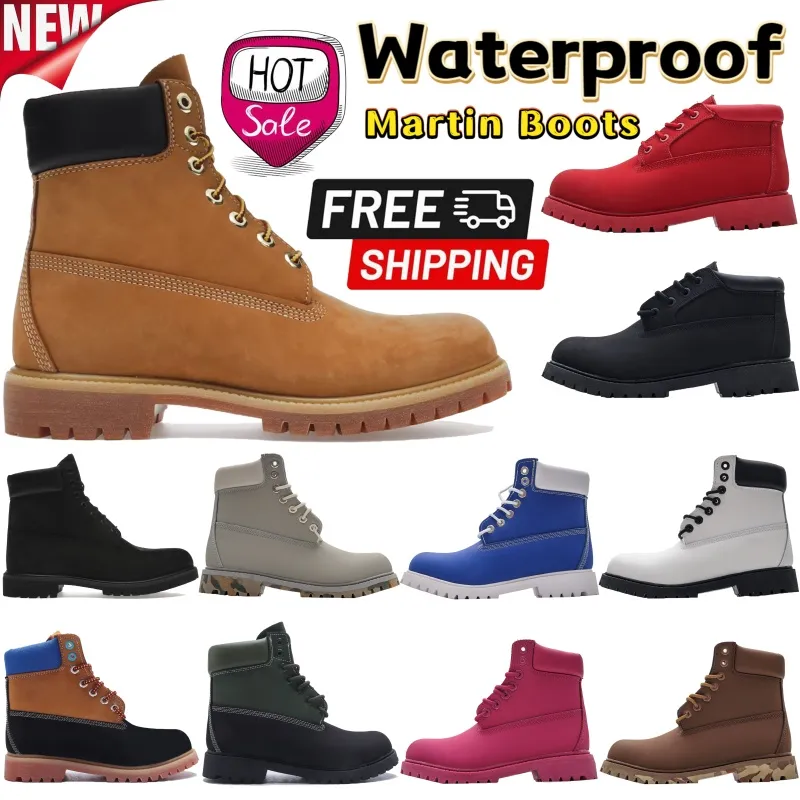 Classic Inch Boots Premium Waterproof Outdoor Shoes Wheat Black
