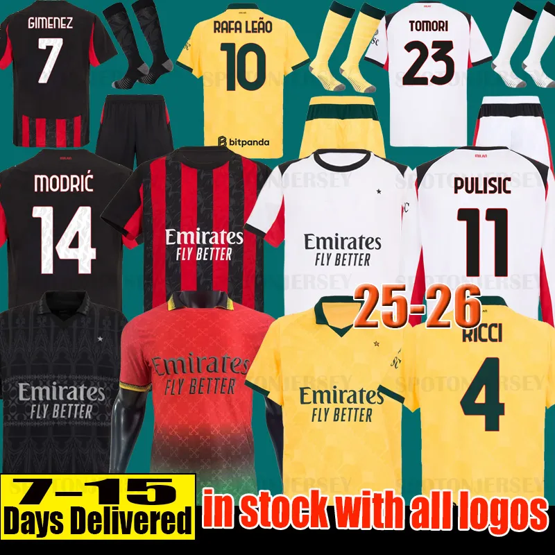3XL 4XL Maglia Milan Ac Soccer Jersey 25 26 RAFA LEAO THEO GIROUD