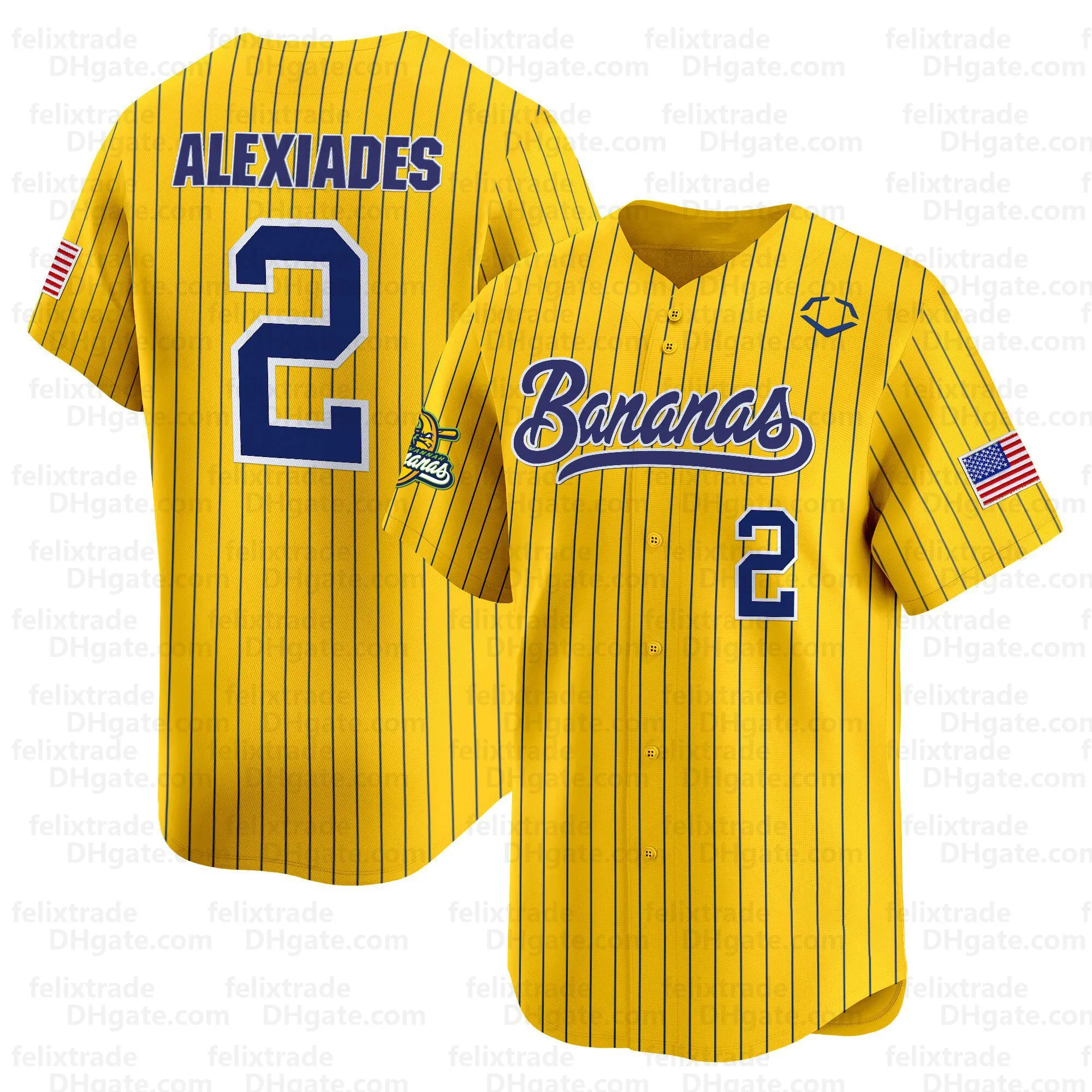 Personalized Savannah Bananas Pinstripe Baseball From