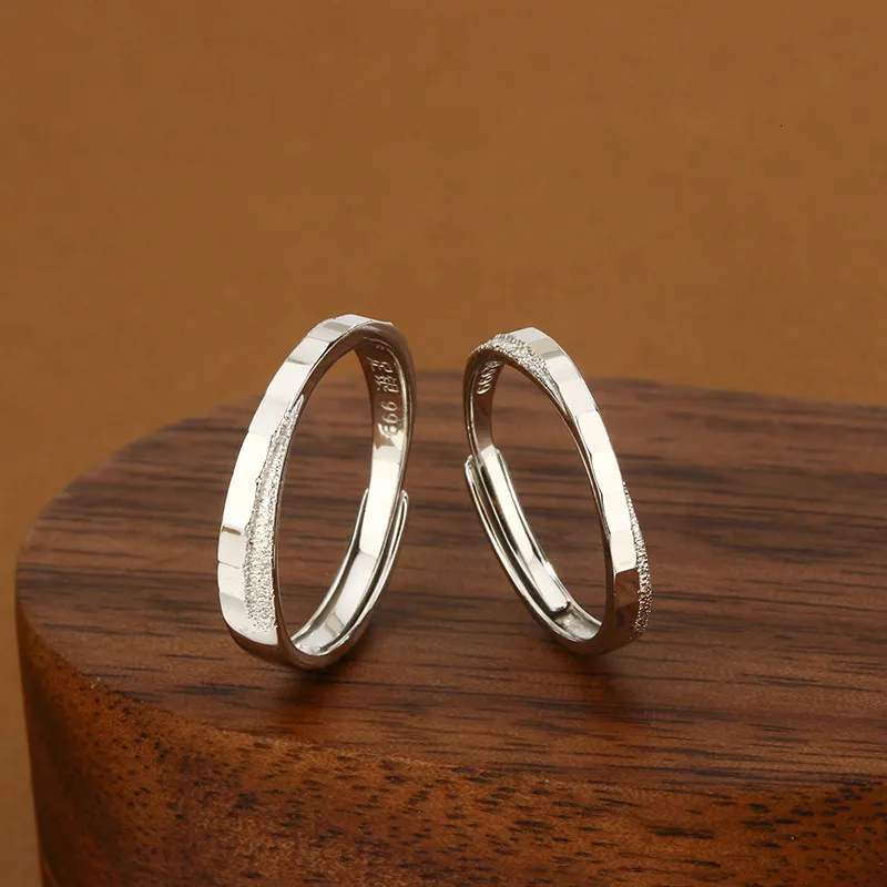 Anelli Di Coppia Abbinati 999 Gioielli A Design Aperto Regolabili