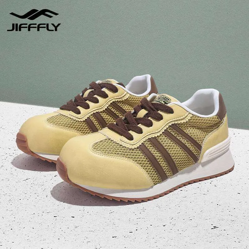 Jifffly Dexun Shoes For Women 2025 Summer New Breathable Lightweight Versatile Slanted Toe Flat Sneakers_desvips.com