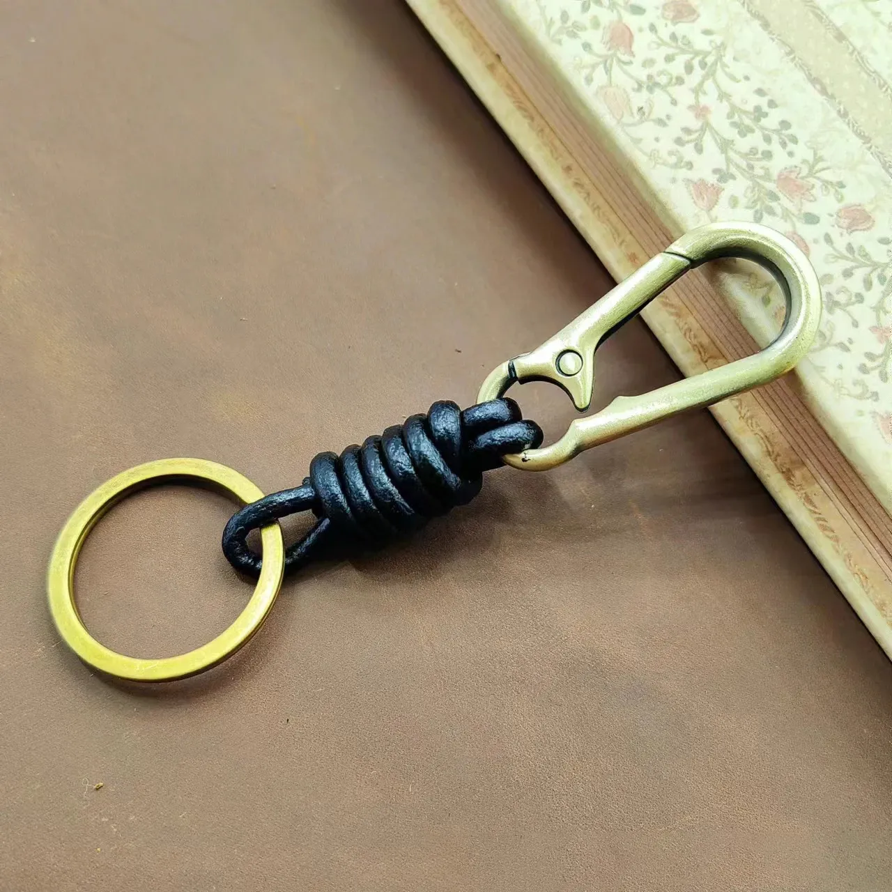 Leather Lanyard Keychain For Men Retro Cowhide From Kua05