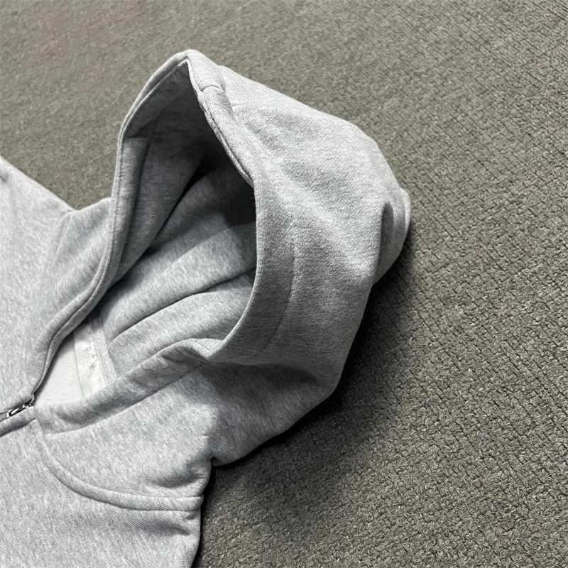 Oversize Embroidery Ida.Sply Zip Gray Hoodie For Men From 11,84