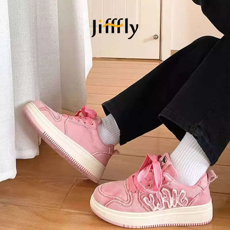Jifffly Men's And Women's Sneakers Thick Bottom Casual Shoes For Couples 2025 Summer New Model_voghion.com