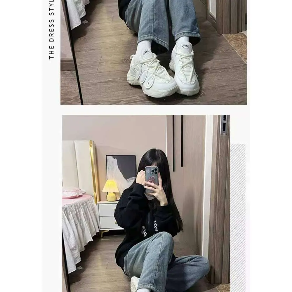 Weiße Damen Sneaker Trendige Vielseitige Freizeitschuhe Sportlich_voghion.com