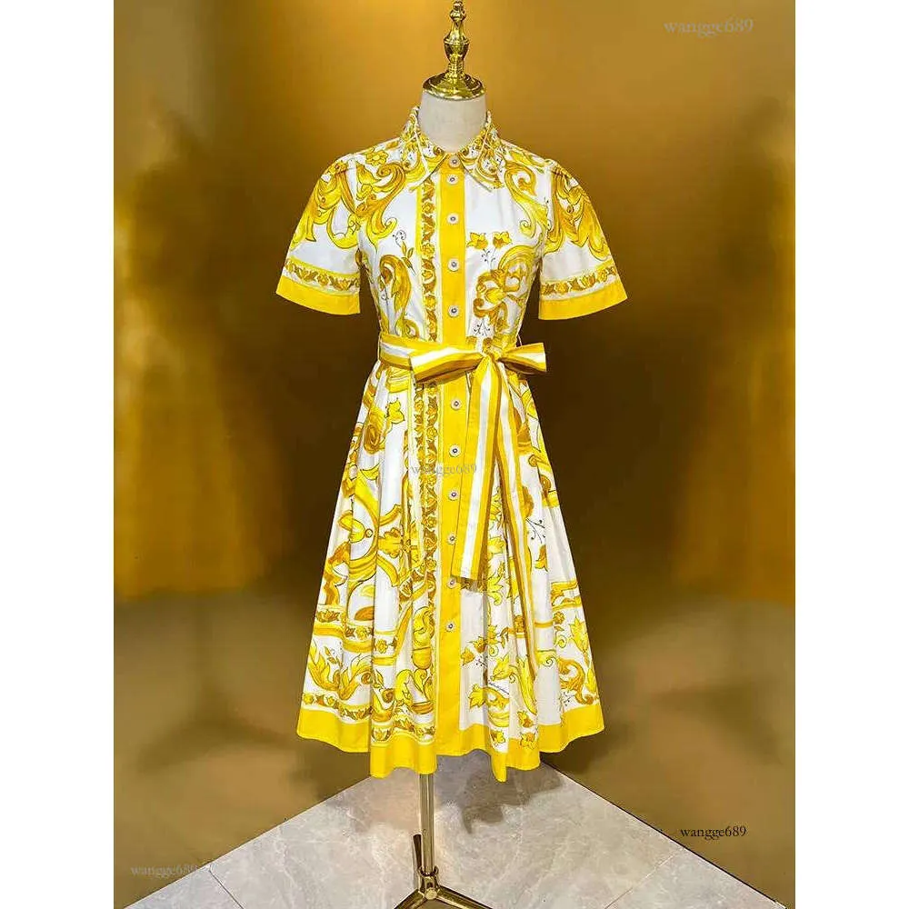 yellow cotton dress design Yellow Tiered Cotton Dress Mokosaga