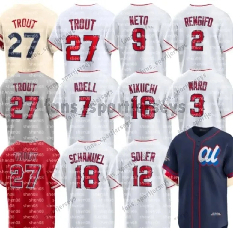 Custom Baseball Jerseys Personalized MLB Player Names Mike Trout ...
