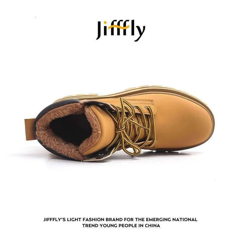 Fleece-Lied Thickeed British Work Outdoor Casual Yellow Boots Desiger Hikig Tredy Brad Outdoor Sports Shoes_voghion.com