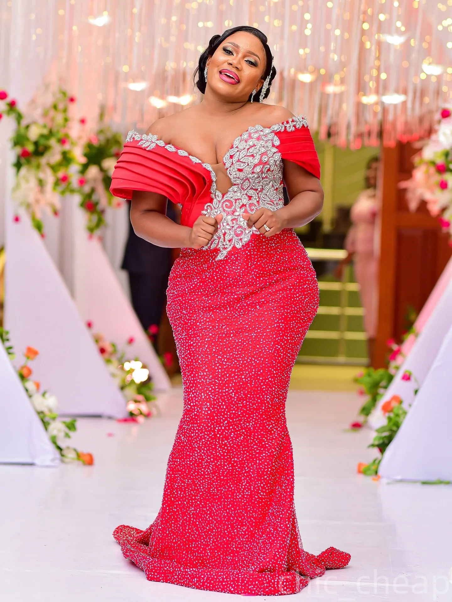 Mermaid Red Prom Dresses 2025 Sweetheart Lace Beaded... From 247,25  |  DHgate