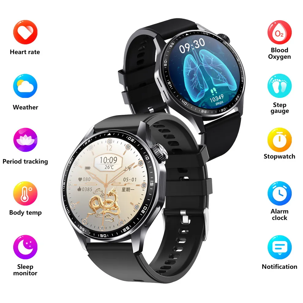 Waterproof Bluetooth Smartwatch With Ecg With AI,... 