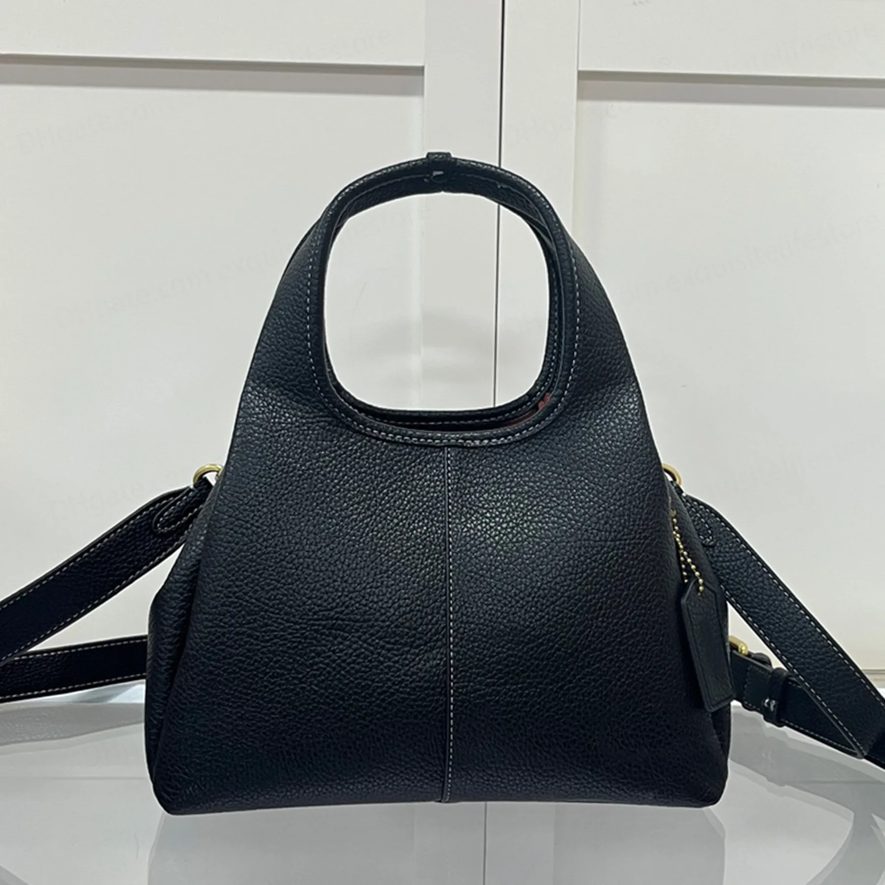 New Women Shoulder Bags Genuine Pebble Leather Crossbody  display picture 2