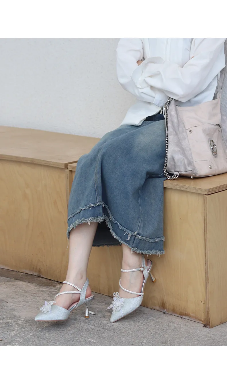 High Heels, spitze, trendige Damenschuhe, modische Ledersandalen, Bankettschuhe, elegante Abendschuhe, hochwertige Single-Sandalen_voghion.com