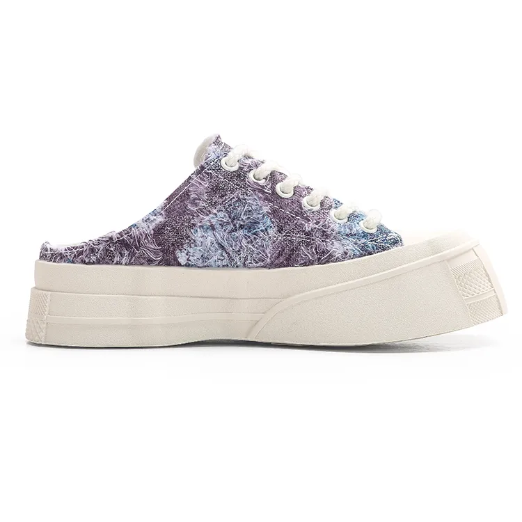 Jifffly Half Slipper da donna, scarpe basse, suola morbida, in tela con rialzo per l'estate 2024_voghion.com