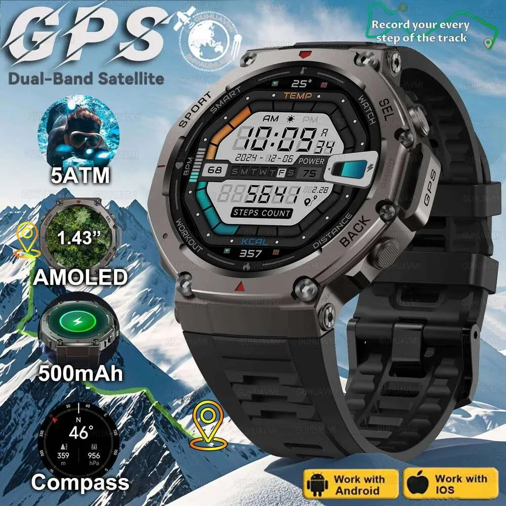 Multisport GPS Smartwatch Für Männer, Atm Wasserdicht Mit