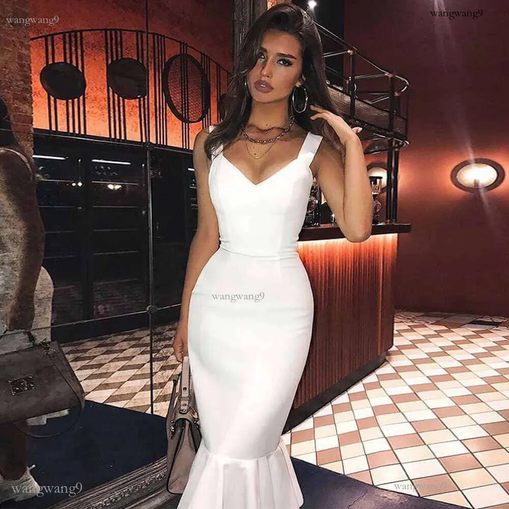 Save Big on Bulk White Bodycon Bandage Dress White Bandage Dresses: Women's  Bodycon Mermaid Dress Sexy Evening Club Birthday Outfits, Form Fitting