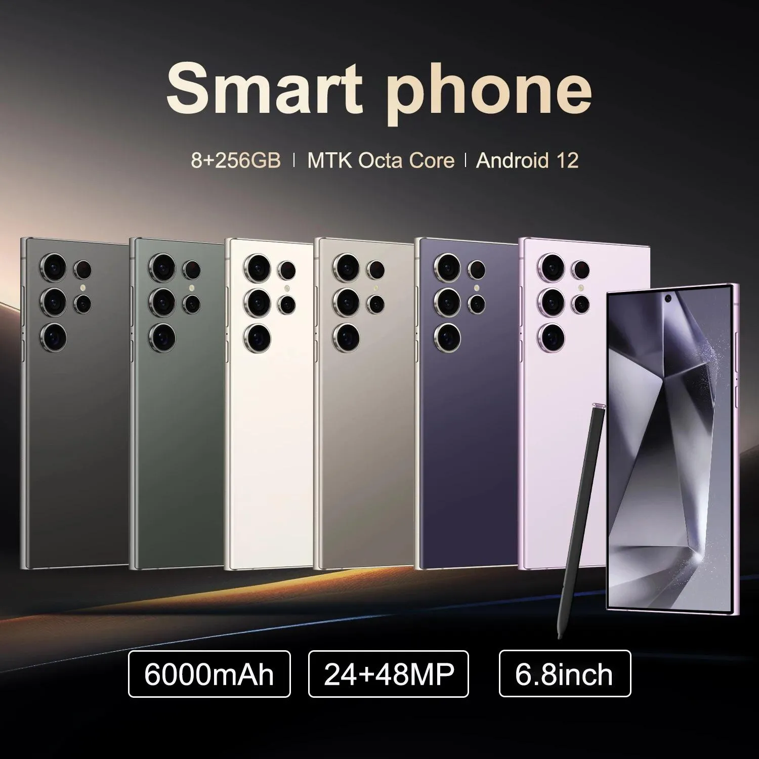 Android Smartphone With 6.8 Inch Display, 8GB RAM, 256GB ROM, Dual SIM ...