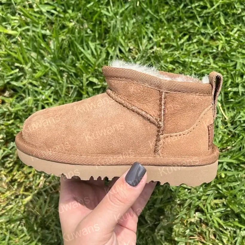 Infant Winter Boots: Sheepskin Fur Snow Booties Designer Inspired