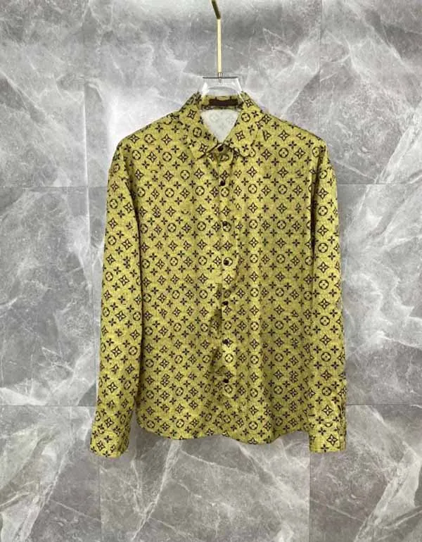 knee length dresses for ladies Cotton Monogram Long Sleeve Shirt
