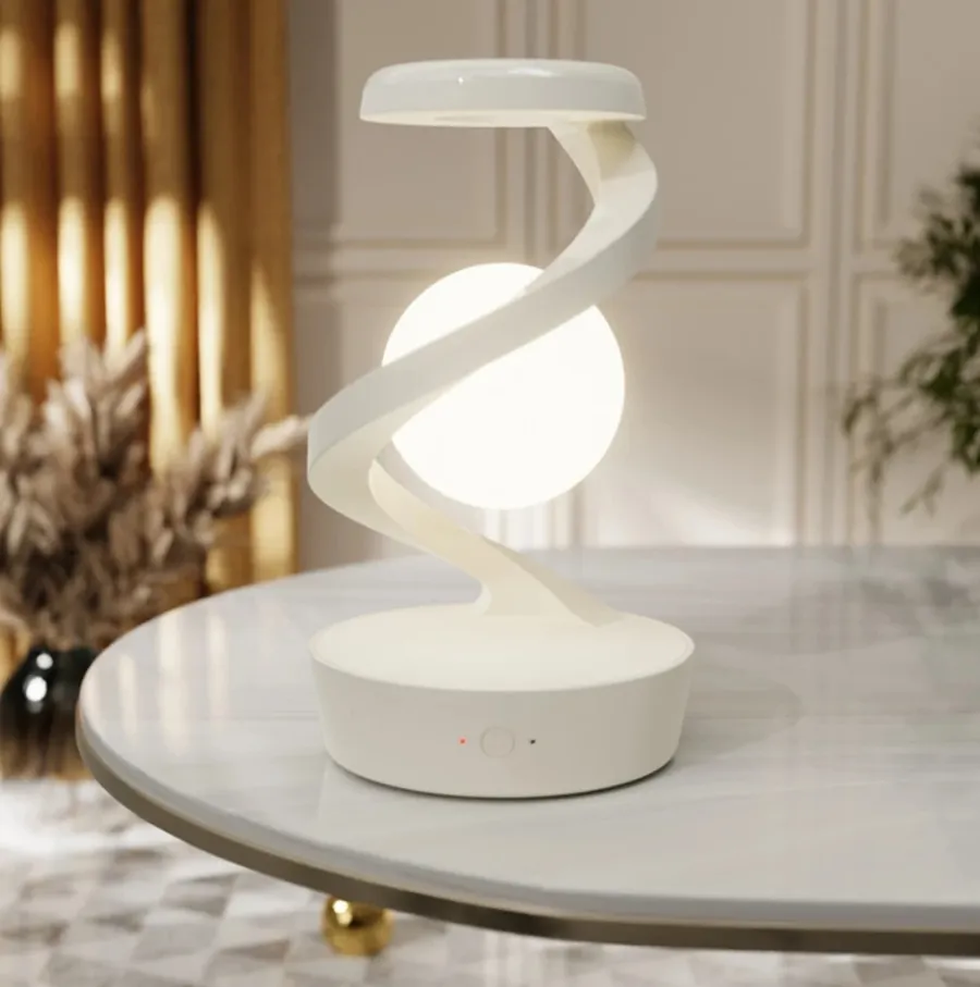 Free 3D Levitating Ball Lamp with Wireless Phone Charger – Floating Moon LED Light for Bedroom & Gift