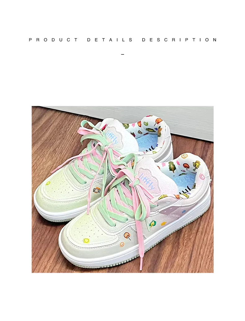 Jifffly Women's Skateboard Summer 2025; Versatile Teenagers And Students; Thick-soled Sports Shoes For Height_desvips.com