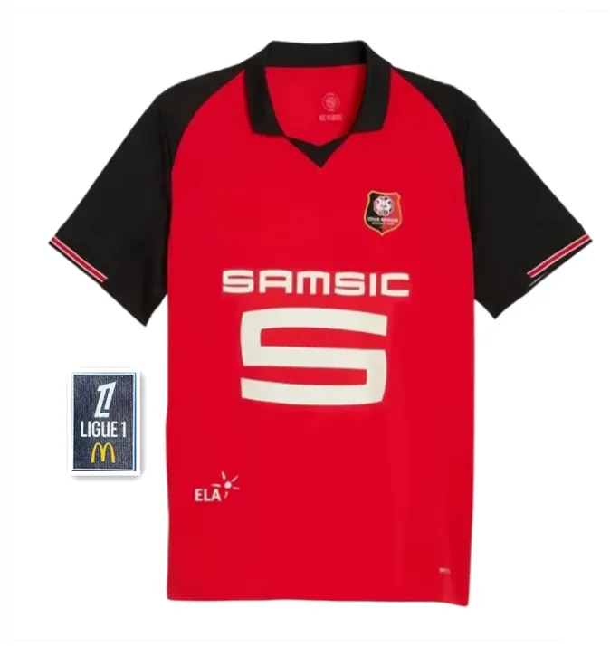 Maillot foot retro vintage - Stade Rennais centenaire 2001/2002 – Le