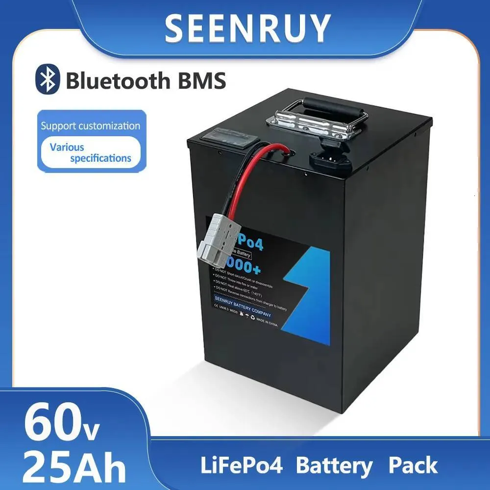 60V 25Ah LiFePO4 Lithium Battery Deep Cycles Rechargeable
