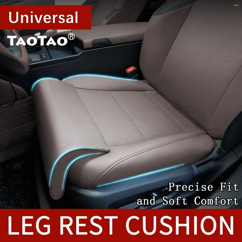 Universal Car Seat Leg Support Cushion - Extended Knee Pillow For Driving Comfort (Black)