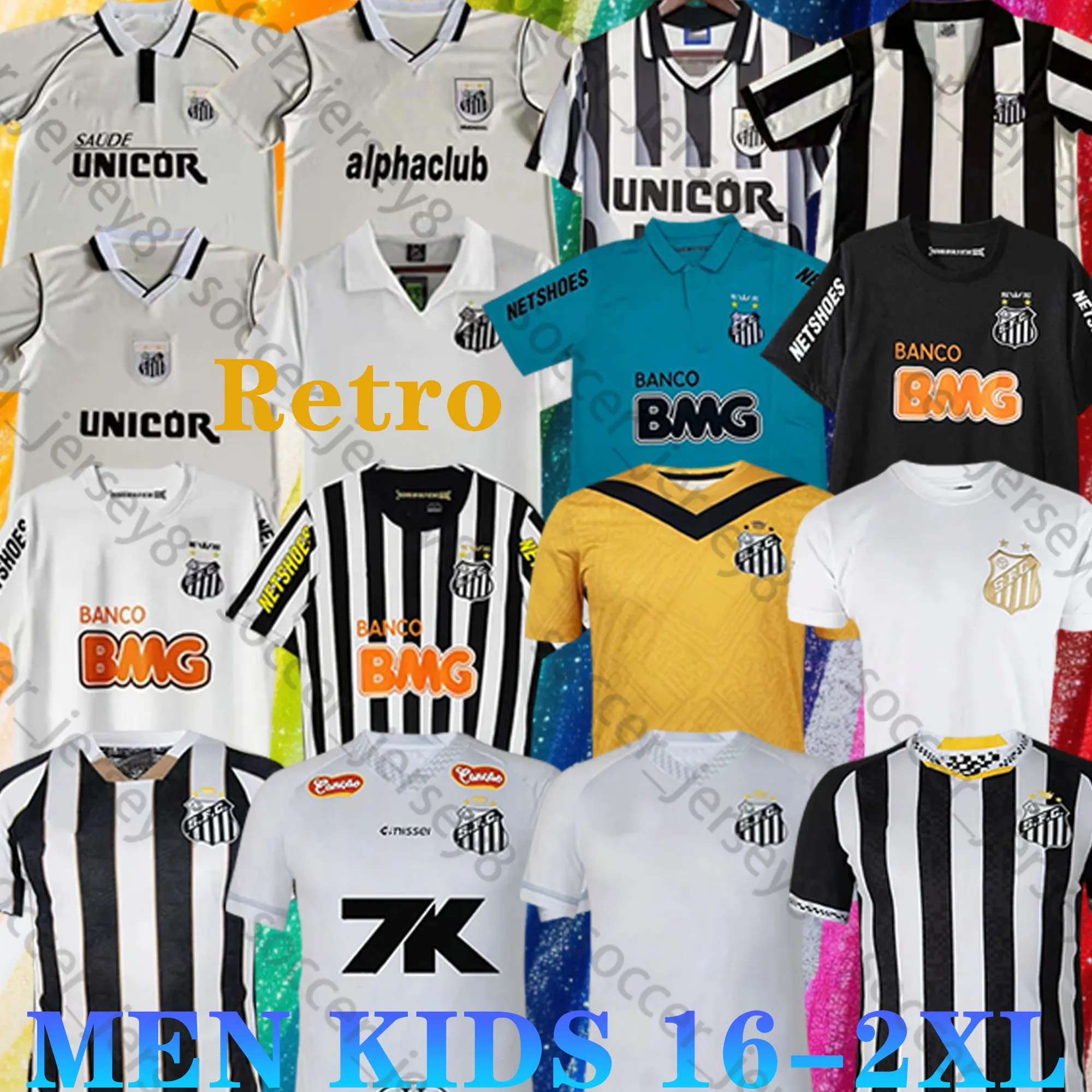 2012 2013 Santos Retro Soccer Jersey 12 13 NEYMAR JR Ganso Elano