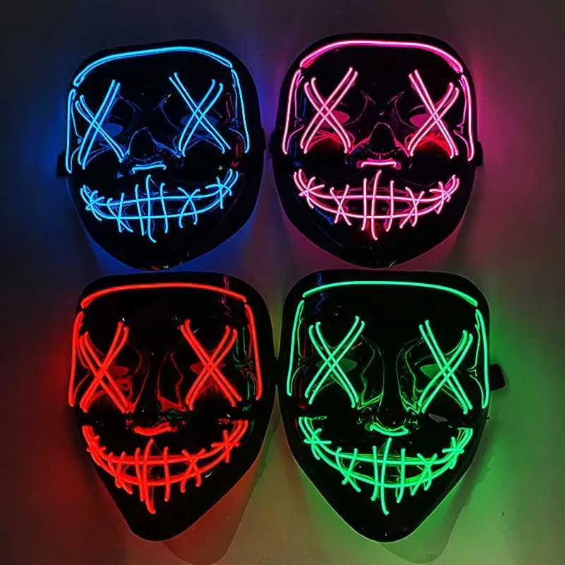 XJ250728 Wireless LED Light Up Masks Glow In The... From Taiho_shop, $5 ...